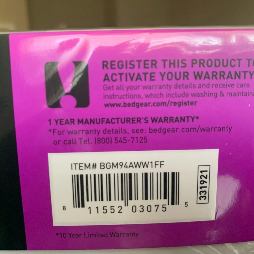 Bedgear Mattress Protector NWOT